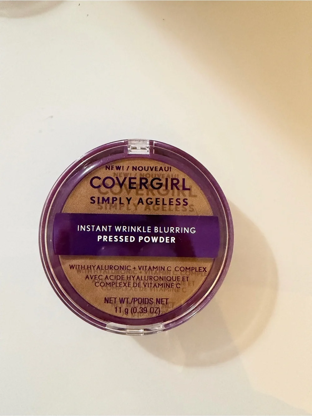 NWT COVERGIRL Simply Ageless Pressed Powder - Purple Compact, Color 265 Tawny